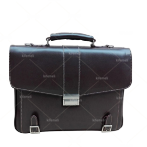 انواع چرم طبیعی و تفاوت کیفیت چرم های طبیعی 7 کیف چرم طبیعی مدل 133 مشکی قفلدار