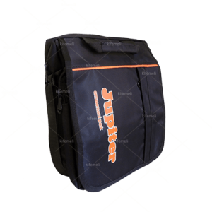 روشهای چاپ لوگو بر روی کیف سفارشی که هر کارپردازی باید بداند 2 کیف دوشی مدل 1812 چاپ دو رنگ ژوپیتر رنگ کیف مشکی نارنجی