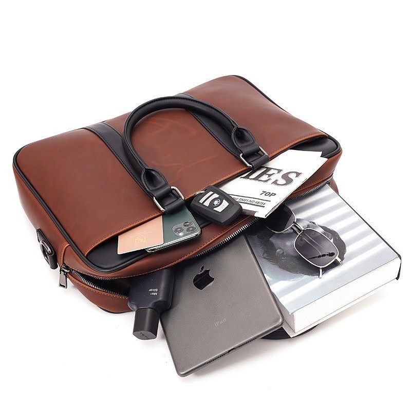 ویژگیهای کیف چرمی اداری با کیفیت: ۷ مورد 5 کیف اداری مردانه مدل wt200 - گنجایش