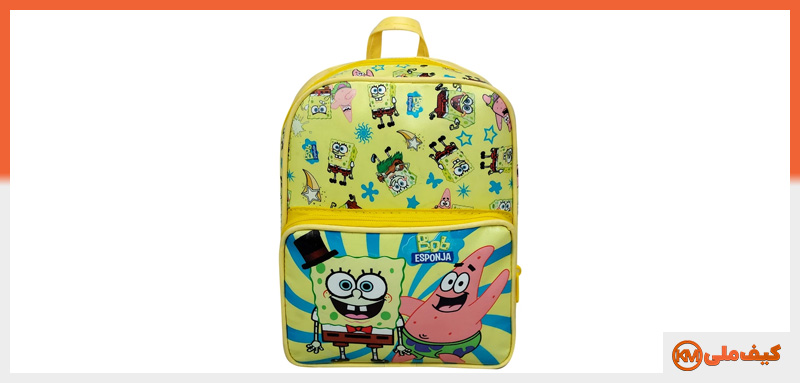 مدلهای کیف و کوله پشتی مدرسه طرح کارتونی: ۲۰ مدل 6 کیف و کوله پشتی مدرسه طرح کارتونی باب اسفنجی