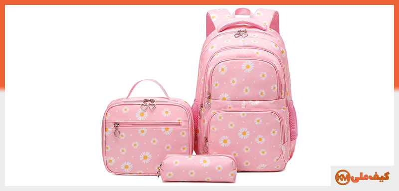 طراحیهای جدید و مدرن در کیف و کوله پشتی مدرسه: ۱۹ مورد 4 کیف و کوله پشتی مدرسه مدرن با طرح گل آفتابگردان