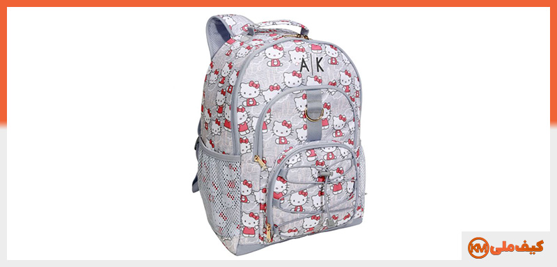 طراحیهای جدید و مدرن در کیف و کوله پشتی مدرسه: ۱۹ مورد 11 کیف و کوله پشتی مدرسه با طرح شخصیت هلو کیتی