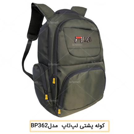 کوله پشتی لپ‌تاپ مدل 362 رنگ سبز ارتشی مارک caterpillar