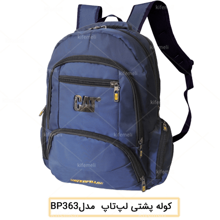 کوله‌پشتی لپ‌تاپ مارک cat مدل 401 رنگ سورمه‌ای