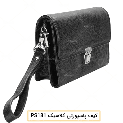 کیف پاسپورتی کلاسیک مدل 181 رنگ مشکی