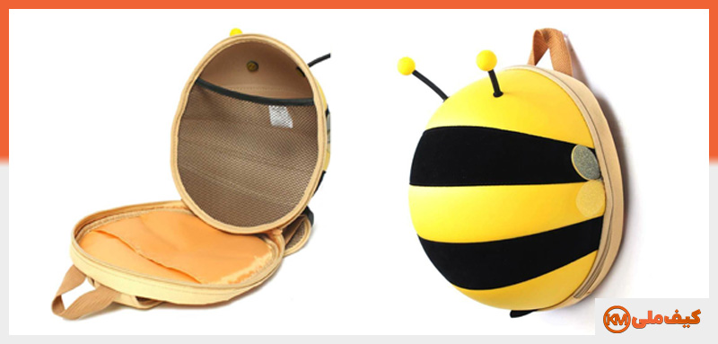 مدل‌های کیف و کوله مهد و پیش دبستانی طرح زنبور عسل