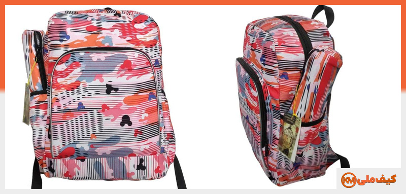 کیف مدرسه دخترانه طرح چریکی