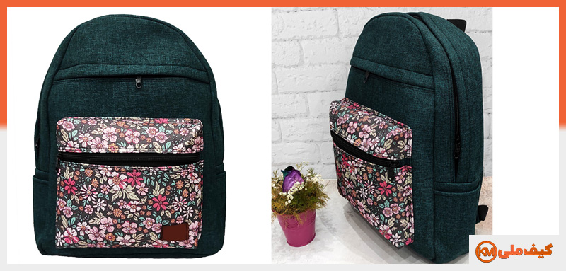 کیف مدرسه دخترانه با طرح رامک گلدار