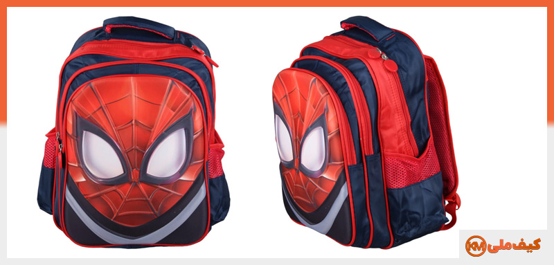 کیف مدرسه پسرانه با طرح مرد عنکبوتی